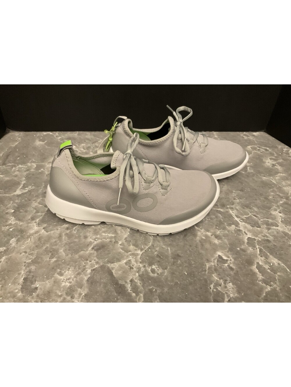New! Womens Oofos OOmg Sport LS Low Lace Up Recovery Slate Shoes. Size 6.5. Nice